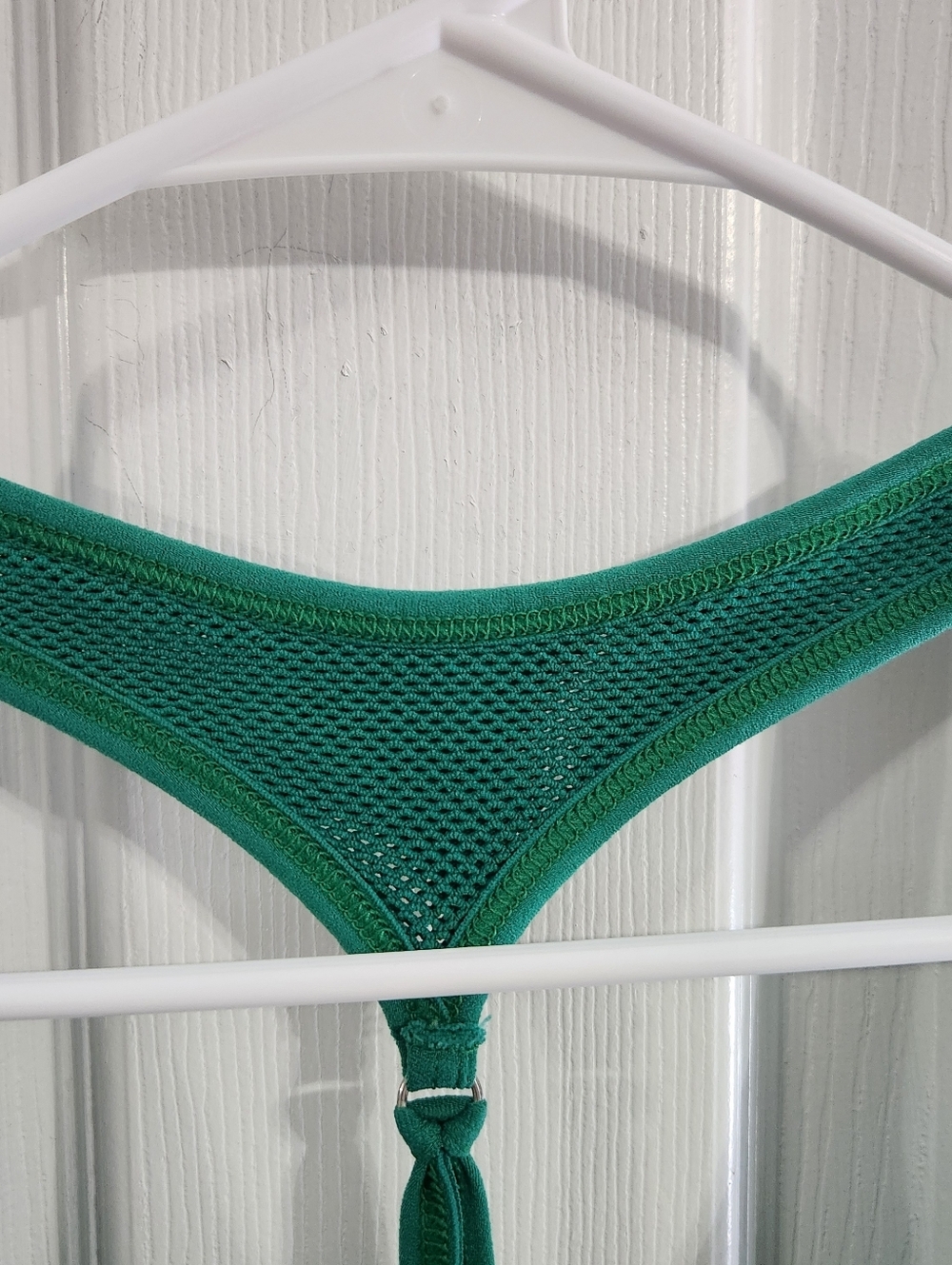 Nux green large razorback tank top built in sports bra ventilated athleisure - Picture 3 of 9